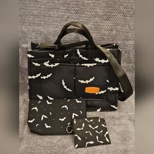 Bat Print Bag Set, 3 Pieces, NWOT